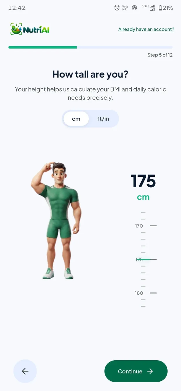 Height step with a scaling mascot